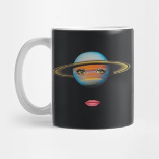 Saturn face Mug